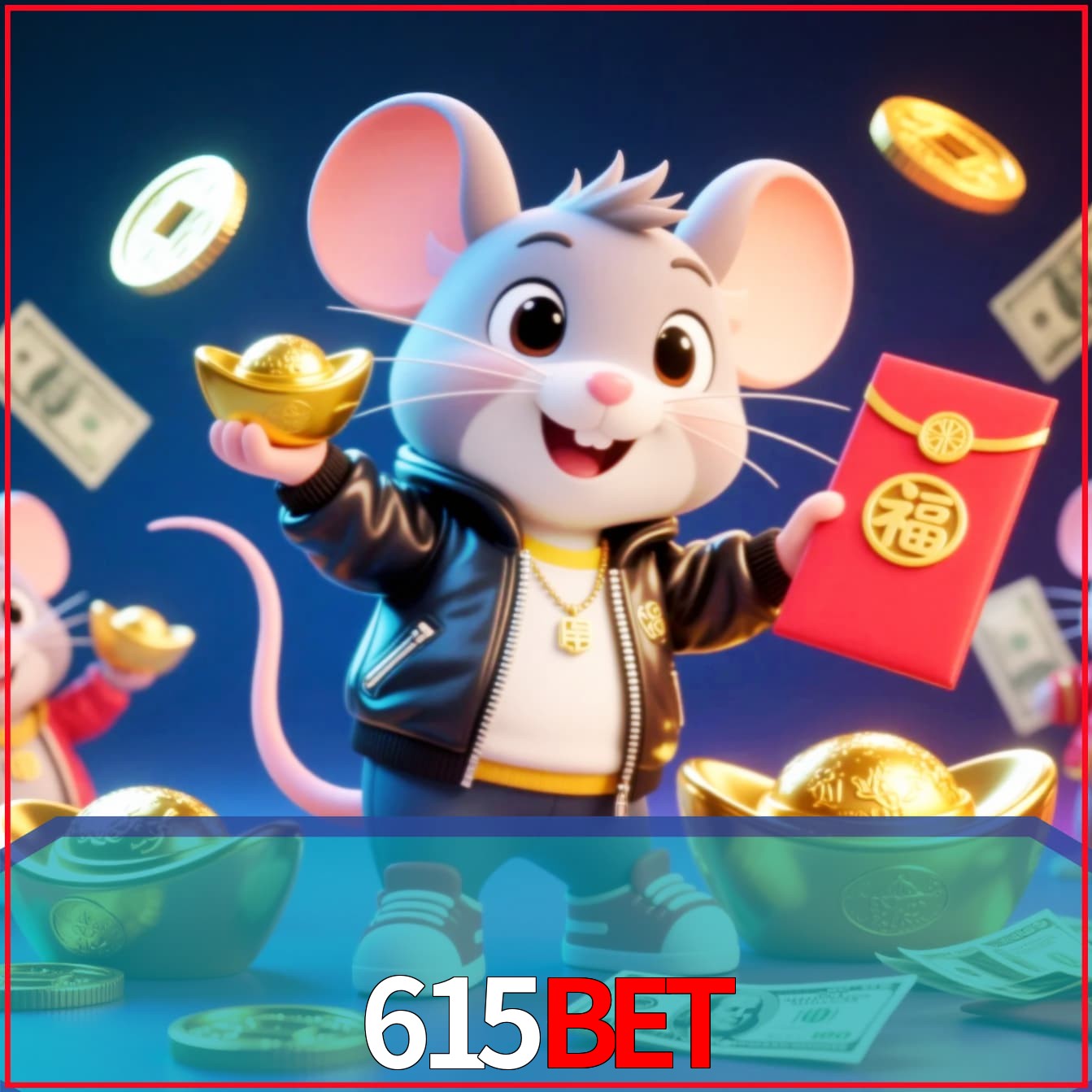 Slot machine 3D icon with number 7 and 1